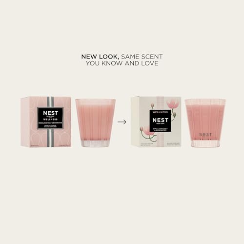 NEST New York Scented Classic Candle, Himalayan Salt & Rosewater - 8.1 oz - Up to 60-Hour Burn Time - Reusable Glass Vessel - Image 3