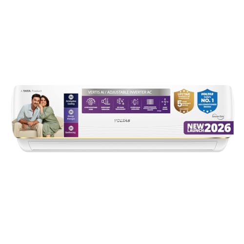 Voltas 1.5 ton 5 Star, New star rated, Inverter Split AC (Copper,...