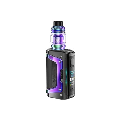Geekvape Aegis Legend 5 Kit Compatible Mesh Coils 1.08 Inch TFT Display Multiple Vaping Modes Natural Cooling Mode 2ml Cartridge Capacity No Nicotine Battery not included (Aurora Rainbow)