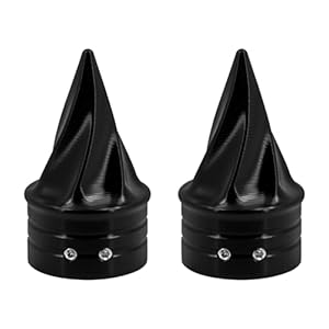 Hdbubalus Motorcycle Front Axle Nut Covers Axle Caps Fit For Harley Sportster Touring Softail Dyna 2 Pcs Black 10 31n8 yklul. sl500 . ss300