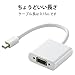 ELECOM AD-MDPVGAWH Mini DisplayPort Converter Adapter for Mac DVI White