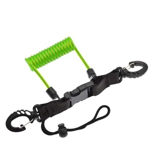 ZEXKENS Scubas Diving Coiled Lanyard Quick Releases Heavy Duty Antilost Underwater Spring Coiled Camera Strap for Diving Light
