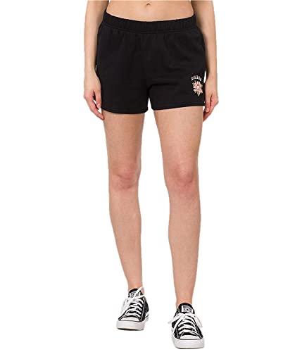 Hurley Womens Logo Casual Walking Shorts, Black, Medium