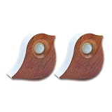PEARL Soundboxen Vogelgesang: 2er-Set Vogelgesang-Boxen, Bewegungssensor, 120 Sek., Teakholz-Optik (Soundbox Vogelgezwitscher, Vogelbox)
