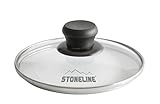 hitzebeständig bis 180°C STONELINE Glasdeckel 16 cm