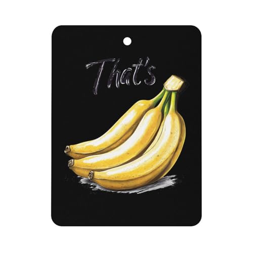 That's Bananas Fruit Food Car Air Freshener Hanging Aromatherapy Tablets for Car Accessories Square