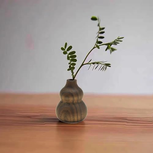 Difusores de aceite esencial de madera con forma de calabaza 2 piezas miniatura 6