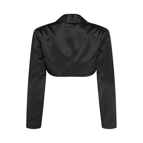 BOLEROSE Formal Long Sleeve Satin Bolero Shrug2