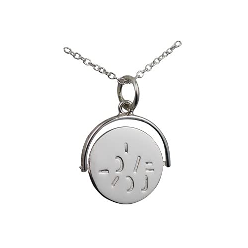 I Love You Spinner Necklace with Hidden Message 925 Sterling Silver, Gift for Wife, Gift for Girlfriend, Message Jewellery