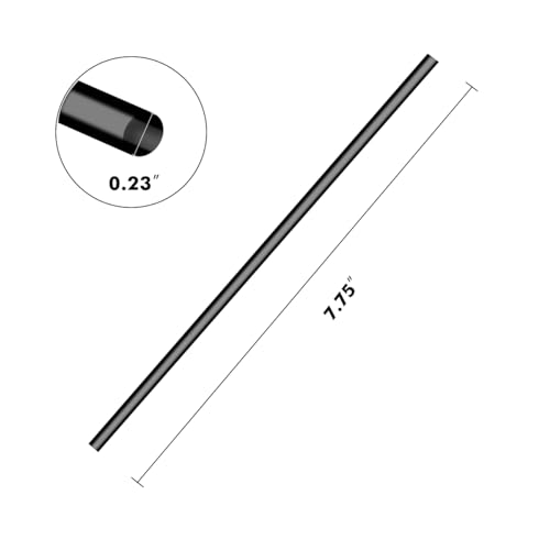 Pitillos jumbo negros de 7.75 pulgadas, 6000 unidades miniatura 7