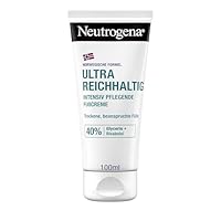 Neutrogena Ultra reichhaltige Fußcreme, nicht fettende Fußpflege Creme mit 40Prozent Glycerin + Bisabolol, schnell einziehende Feuchtigkeitscreme für trockene und beanspruchte Füße 100 ml