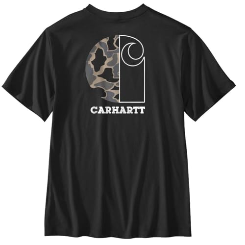 Carhartt Men's Relaxed Fit Lightweight Short-Sleeve Pocket Camo Graphic T-Shirt