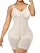 YIANNA Fajas Colombianas Moldeadoras Postpartum Shapewear Tummy Control for Women Full Body Shaper Butt Lifter Compression Garment with Zipper Crotch, YA7283-Beige-M