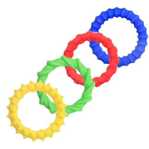 子供用 センサリー ブレスレット, 4個 着用可能 リストバンド, センサリー 落ち着き 玩具 フィジェット ブレスレット, 大人 ティーン 男の子 女の子 学生 教室 旅行 家 寮 ピクニック 向け