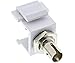 Produktbild InLine® LWL Keystone Snap-in Kupplung weiß, Simplex ST/ST, singlemode, Keramik-Hülse
