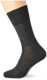 FALKE Herren Tiago 3-Pack Socken Baumwolle Schwarz verstärkte Herrensocken ohne Muster atmungsaktiv dünn und einfarbig im Multipack 3 Paar