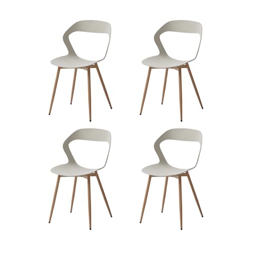 Grandca Home Pack De 4 Sillas De Comedor O Silla De Oficina Con Patas De Metal, Sillas De Cocina Para Sala De Estar, Comedor, Sala De Reuniones,Beige Roble Grandca Home Pack De 4 Sillas De Comedor O Silla De Oficina Con Patas De Metal, Sillas De Cocina Para Sala De Estar, Comedor, Sala De Reuniones,Beige Roble