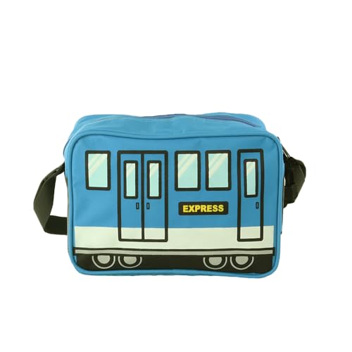 [オパビニア] 電車 トレイン ショルダーバッグ 通園バッグ 斜め掛けバッグ 子供 キッズ 男の子 新幹線 乗り物 K-788 ブルー