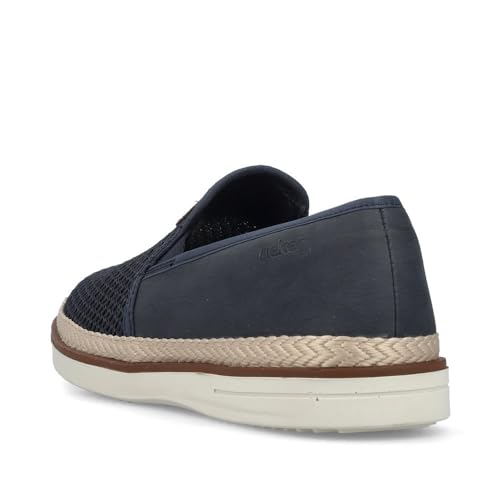 Rieker Mens Slip On Shoes B2366, Blue 14, 45 EU /11.5 US3