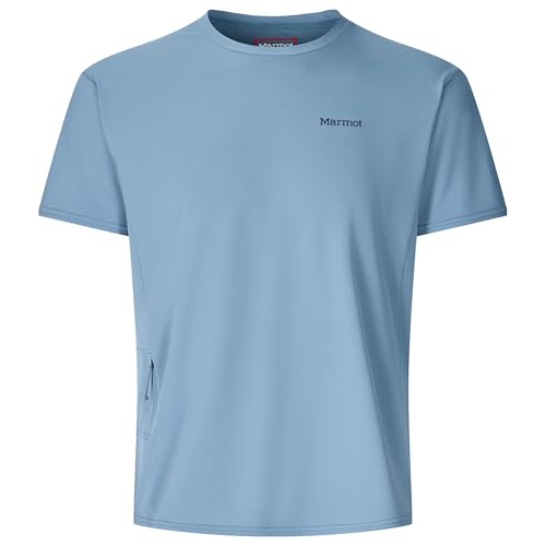 Image of MARMOT Men's Air Exchange UPF 50 Short Sleeve Crew Neck Shirt - Breathable, Moisture Wicking