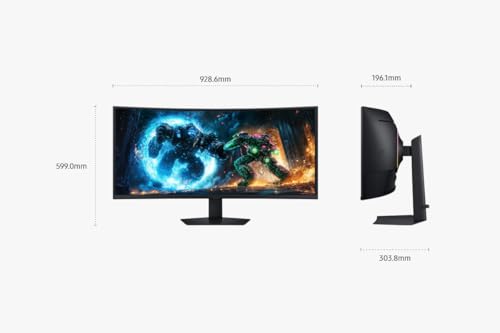 Samsung Odyssey G7 LS40FG756EUXXU 40" Curved Ultrawide 5K2K WUHD Gaming Monitor - 180Hz, 1ms, 5120x2160 UltraHD, 1000R, HDMI 2.1, Displayport, USB, Height Adjust - Image 4