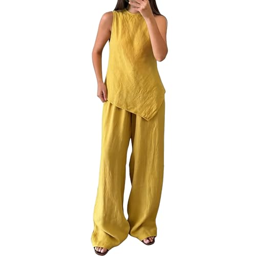 Ensemble 2 pièces femme bureau avec pantalon élastique élégant