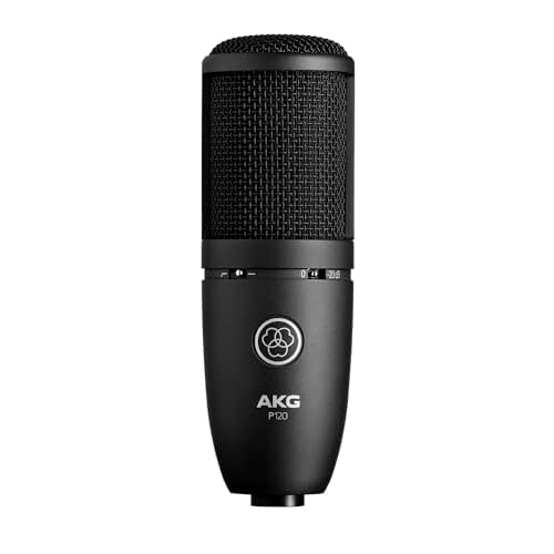 AKG P120 Studio Condenser Microphone, Black, XLR