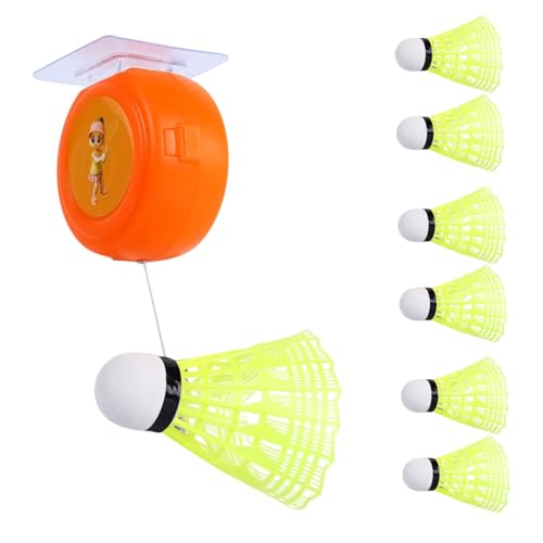 Entrenador de bádminton para practicar solo en casa sin perder los volantes