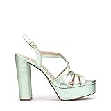 Pedro Miralles - 13378 Sandalias de tacón con Plataforma de Piel. para: Mujer Color: Mica Talla: 38