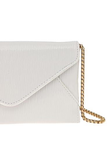 Women's Square Flap Leather Clutch Purses Everyday Mini Handbag Evening Crossbody Bag With Chain Strap3