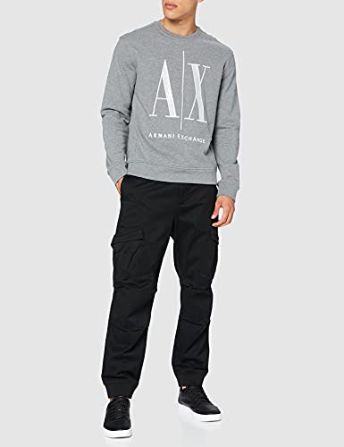 Armani Exchange Men's Cotton Stretch Dobby Trouser with Cargo Pocket2