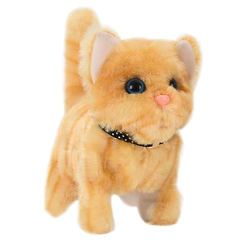 Générique Jouet Électronique Interactif en Peluche pour Chat, Meow À Commande Tactile, Cadeaux d'anniversaire Et De Noël pour, Animal De Compagnie...