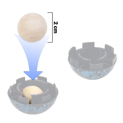 Image of Eco-Fused Sneaker Ball Deodorizer Refills - 8 Pack Air Freshener Ball Replacement - Great for Homes, Offices,Cars, Sneakers, Mens Shoes, Lockers, Gym Bag - Ocean Fresh - Holder Case Sold Separately
