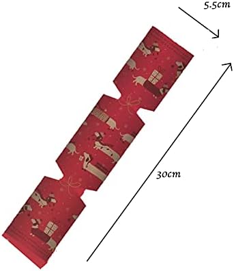 shop4allsorts Set of 6 Make Your Own Christmas Crackers Make & Fill Your Own Snap Hat Motto Sausage Dog Dachshund