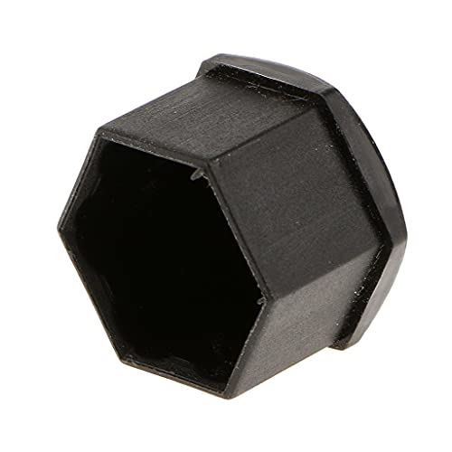 HEAVY DRIVER® 20x T39 Wheel Lug Bolt Nut Cap Center Cover Fit for Audi Skoda, Tool (Black)