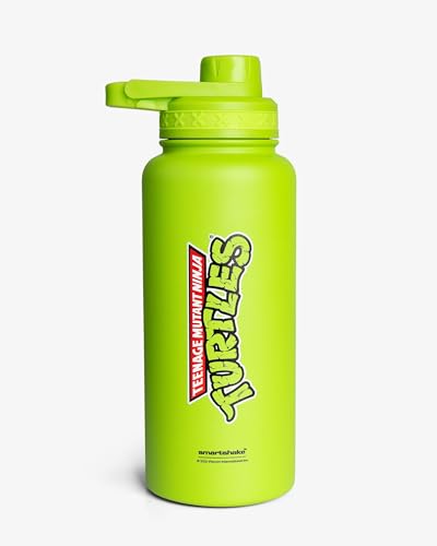 Smartshake Bohtal TMNT Green Insulated Water Bottle 960ml/32 oz Leak Proof Sports Water Bottle Keep Drinks Hot for 6 Hours & Cold for 12 Hours BPA-Free Travel Water Bottle for Daily Use