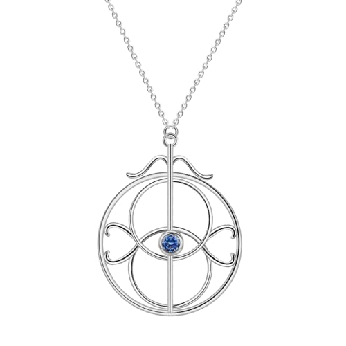 Eye of Elena Necklace for Women Throne of Glass Bookish Pendant Chain Silver Color Magic Bookish Charm Jewelry Gifts