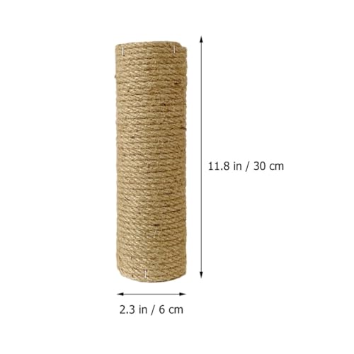 Repuesto poste rascador para gatos de madera 15.75x2.36x2.36 in miniatura 2