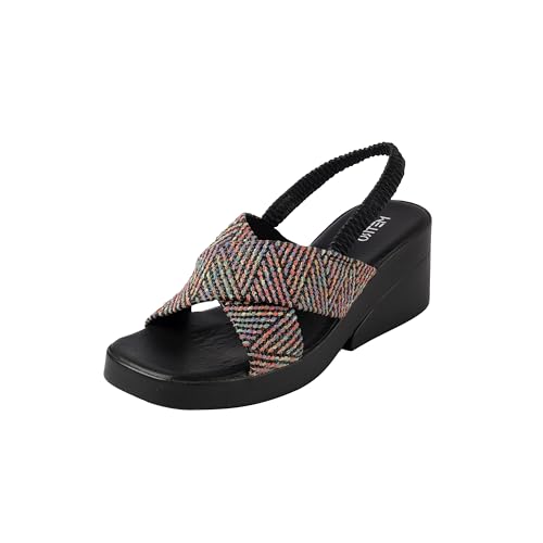 Image of Metro Women's Wedge Heeled Sandal With Back Strap