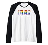 is love love love love love - colore arcobaleno lgbt maglia con maniche raglan