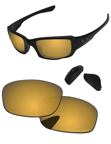 Image of Replacement Lenses & Nose Pads for Oakley Fives Squared(4+1) OO9238 54mm - Precise Fit, UV Block, Impact Resistant