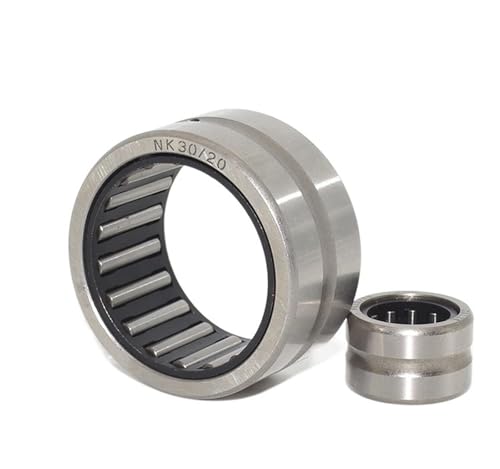 Bouclier de joint bimétallique, Micro roulement à gorge profonde, 2 pièces NK30 20 30x40x20mm, aiguilles avec brides sans bague intérieure,Capacité de charge élevée