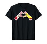 Bandera de Perú España - Corazón Español Peruano Camiseta