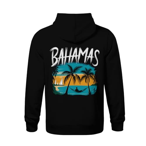 Kids Vintage Proud Bahamas Gift Design Idea Retro Boys Girls Lightweight Kangaroo Pocket Fleece Hoodies3
