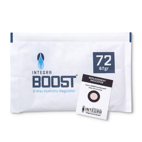 Image of Integra Boost - 72% RH Level - 67 Gram Size - Two-Way Humidity Control Pack - Incl. Replacement Indicator Cards - Food Storage & Herbs Moisture Balancer For Up to 1 LB (Pack of 24)