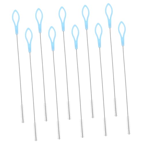 MOLUCKFU 20pcs Straw Brush Set Long Tube Brush for Stainless Steel Straw Cleaning Portable Multi-Function Brush