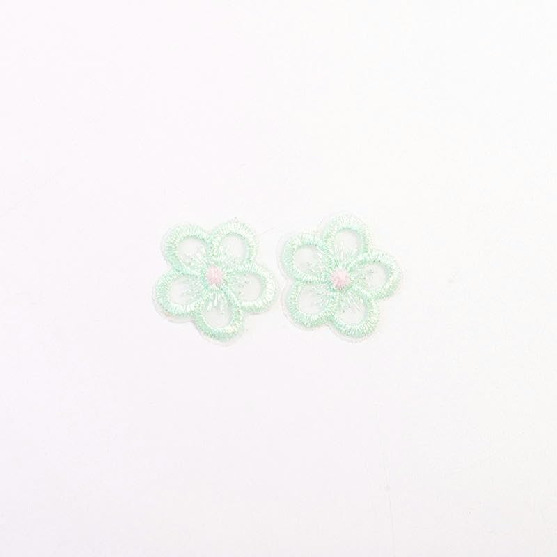 Parches de Bordado Parches Bordados de Flores Guaze 3 x cm, 30 Unidades, for Planchar, Chinos, for Ropa, Grandes, for Coser en Vaqueros y Chaquetas(Blue)