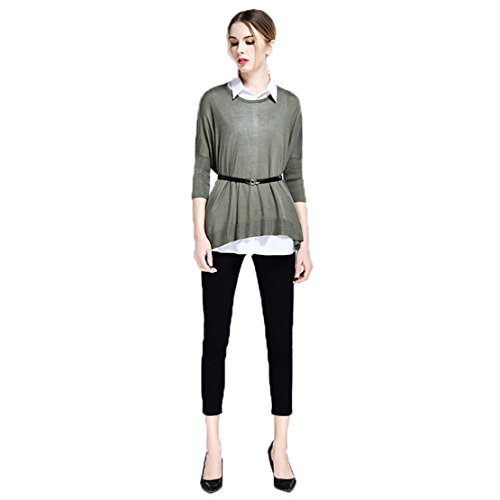 Chemise deux sets YALI en pur coton de qualité supérieure couleur gris foncé