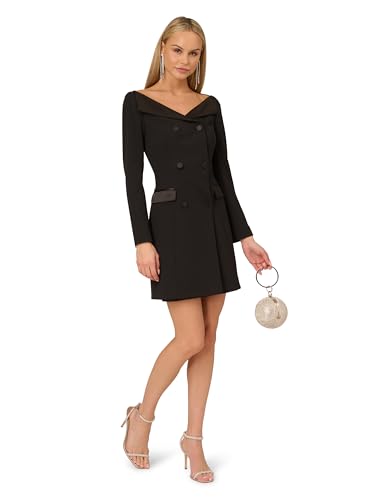 Adrianna Papell Women's Knit Crepe Blazer Dress4
