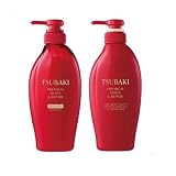 TSUBAKI Premium Moist & repair Shampoo & Conditioner Set 490ml*2 + 1 hair tie